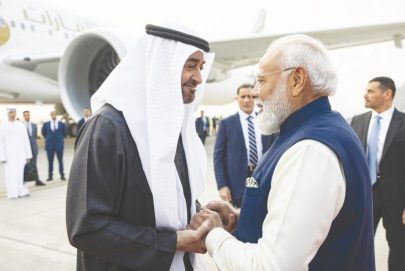 رئيس الدولة ورئيس وزراء الهند يبحثان تعزيز التعاون في إطار الشراكة الإستراتيجية بين البلدين