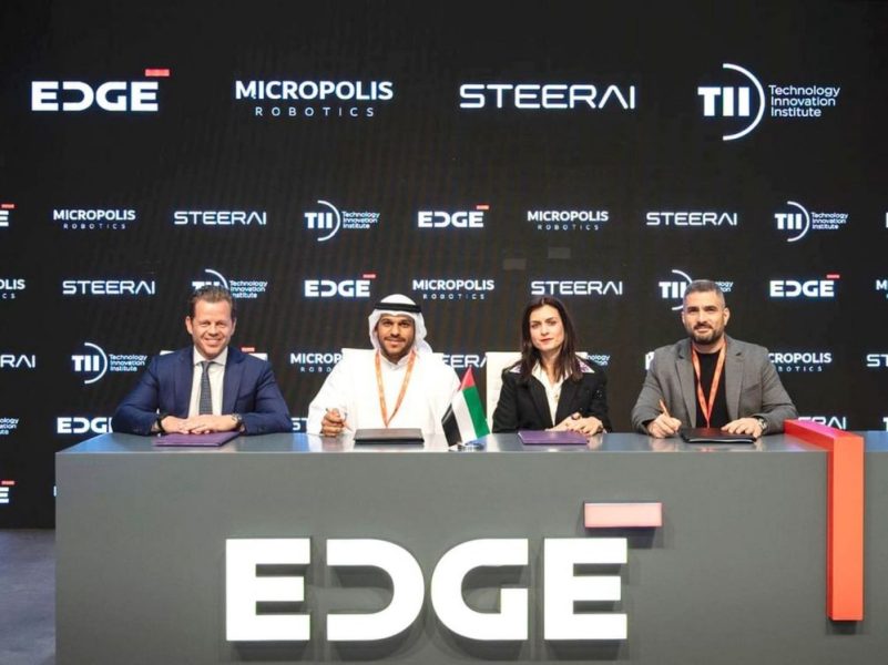 “إيدج” توقع اتفاقية تعاون رباعية لاستكشاف فرص نشر وتوطين منصة لوجستية ذاتية متقدمة