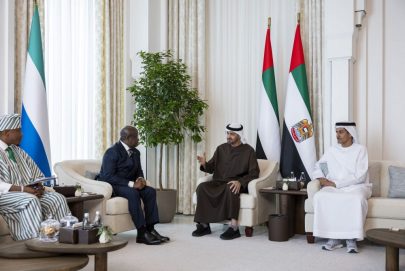 رئيس الدولة ورئيس سيراليون يبحثان علاقات التعاون بين البلدين