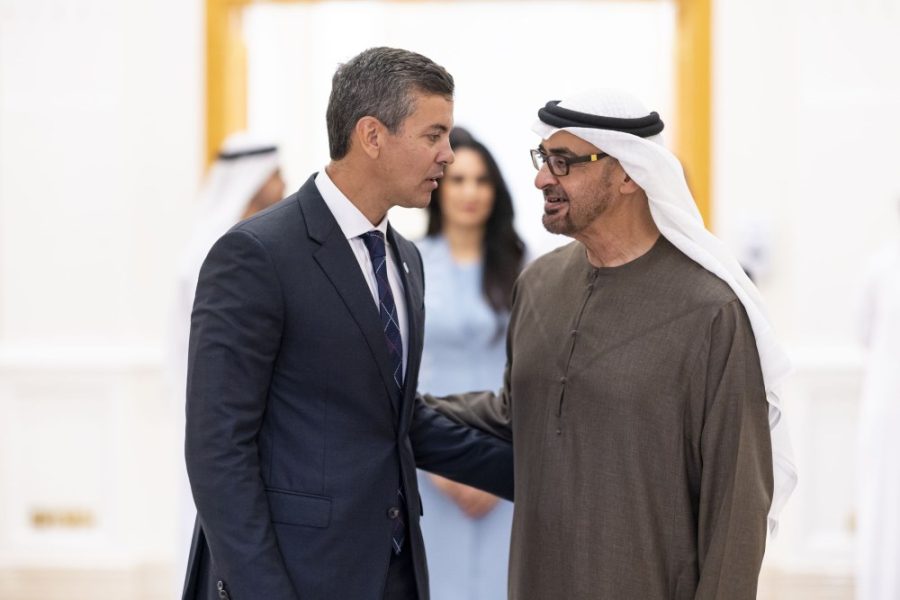 رئيس الدولة ورئيس الباراغواي يبحثان علاقات التعاون