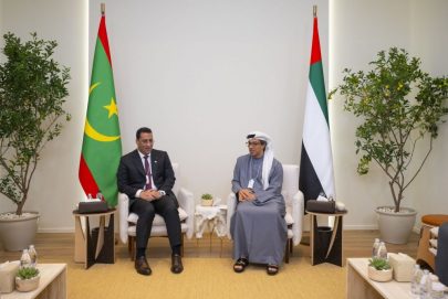 منصور بن زايد يلتقي رئيس وزراء موريتانيا ويبحث آفاق التعاون المشترك