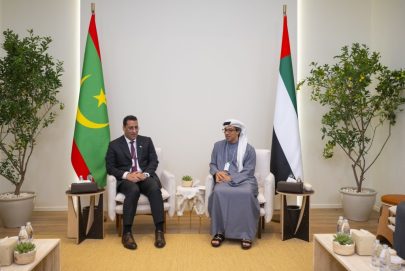 منصور بن زايد يلتقي رئيس وزراء موريتانيا ويبحث آفاق التعاون المشترك