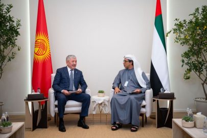 منصور بن زايد يبحث آفاق التعاون الثنائي مع رئيس مجلس وزراء قيرغيزستان