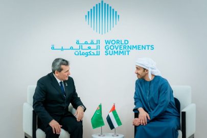 عبدالله بن زايد يستقبل نائب رئيس مجلس الوزراء وزير خارجية تركمانستان