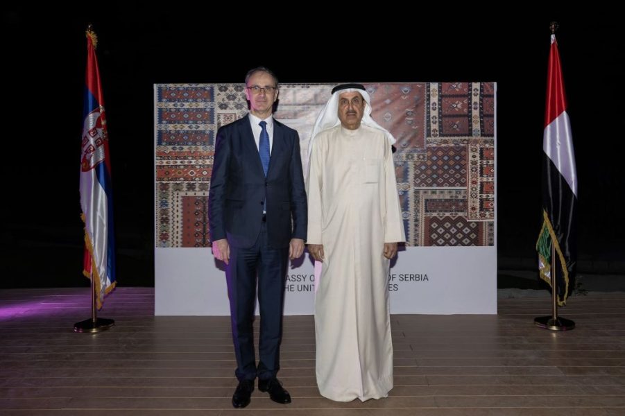 صقر غباش يحضر حفل السفارة الصربية باليوم الوطني