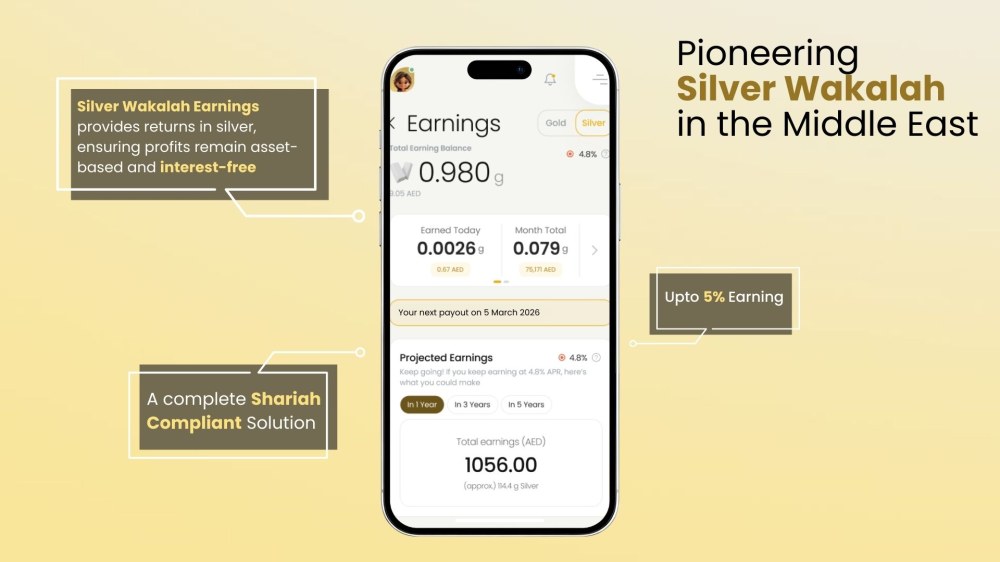 OGold تطلق أول ميزة أرباح وكالة على الفضة في الشرق الأوسط بعوائد تصل إلى 5%