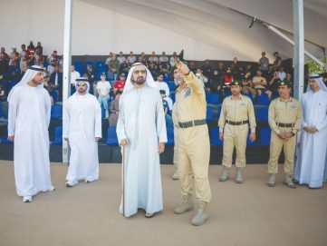 محمد بن راشد يشهد جانباً من منافسات اليوم الختامي من تحدي “سوات” ويشيد بمستوى الفرق