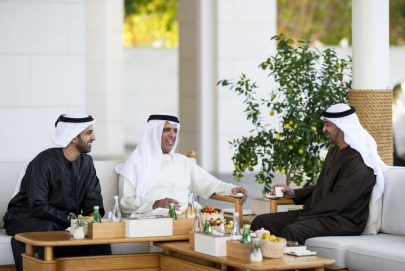 رئيس الدولة وحاكم رأس الخيمة يبحثان شؤون الوطن والمواطن