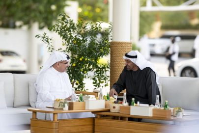 رئيس الدولة يستقبل ولي عهد البحرين