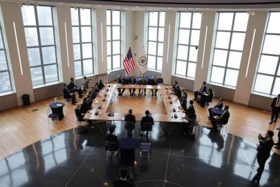 شخبوط بن نهيان آل نهيان يشارك في اجتماع المجموعة الرباعية في نيويورك