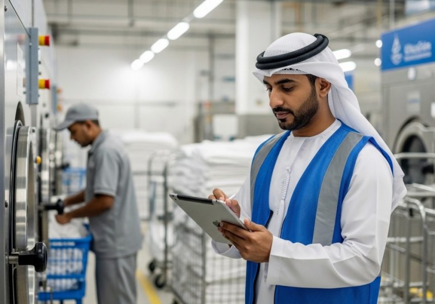 بلدية مدينة أبوظبي تنفذ حملة توعوية وتفتيشية على محلات غسيل وكي الملابس