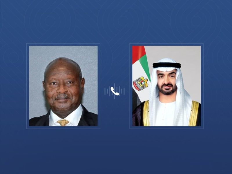 رئيس الدولة يتلقى اتصالاً هاتفياً من الرئيس الأوغندي يؤكد خلاله التضامن مع الإمارات إثر الاعتداءات الإيرانية على أراضيها