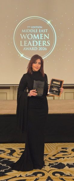 ندى عبدالله ضمن أفضل 100 سيدة قيادية في الشرق الأوسط وتفوز بجائزة Leaving Behind a Footprint