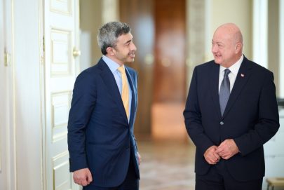 عبدالله بن زايد يلتقي مستشار النمسا في فيينا ويؤكد عمق الشراكة الاستراتيجية بين البلدين