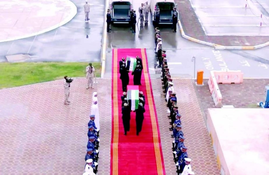 وزارة الدفاع تقيم مراسم جنازة عسكرية لشهيدَي الوطن النقيب سعيد البلوشي والملازم أول علي الطنيجي