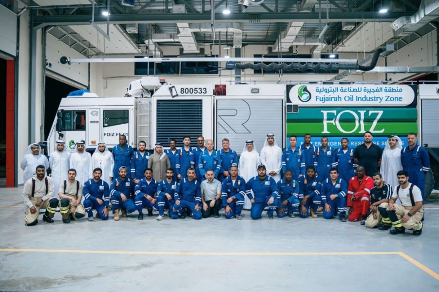 سهيل المزروعي يطّلع على منظومة الاستجابة للطوارئ في منطقة الفجيرة للصناعة البترولية