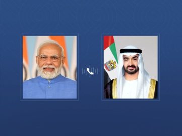 رئيس الدولة ورئيس وزراء الهند يبحثان هاتفياً تطورات الأوضاع في المنطقة