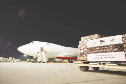 بتوجيهات الشيخة موزة بنت سهيل الخييلي.. إرسال أدوية عاجلة إلى قطاع غزة ضمن عملية “الفارس الشهم 3”