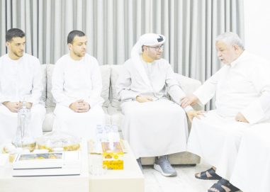 نقل تعازي رئيس الدولة..أحمد مبارك المزروعي يزور عائلة آلاء نادر عوني مشتهى التي توفيت إثر الاعتداءات الإيرانية الإرهابية على الدولة