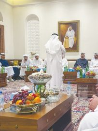 رئيس الدولة يزور فارس خلف المزروعي ويتبادل معه التهاني بمناسبة عيد الفطر المبارك