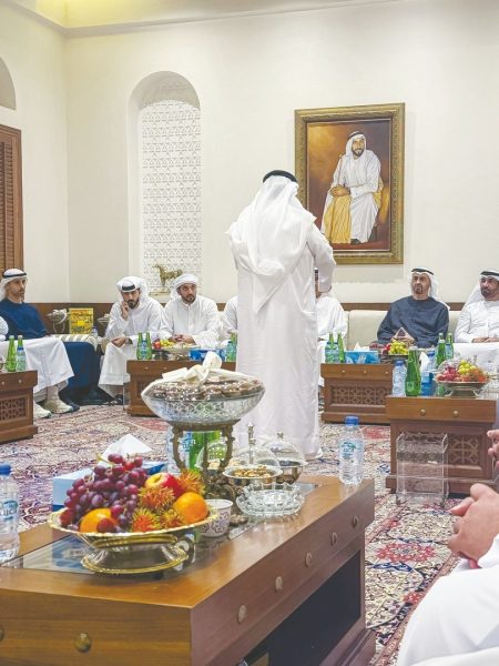 رئيس الدولة يزور فارس خلف المزروعي ويتبادل معه التهاني بمناسبة عيد الفطر المبارك