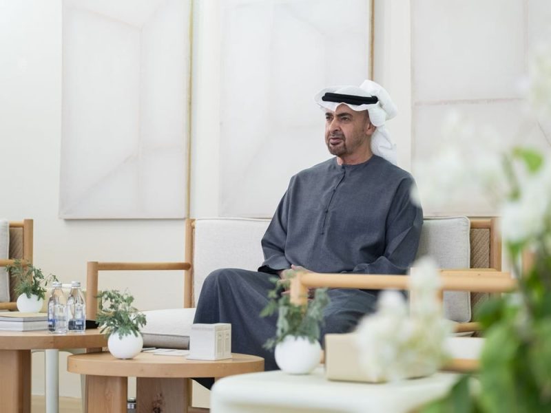 رئيس الدولة وجوني إيرنست عضو مجلس الشيوخ الأمريكي يبحثان التطورات الإقليمية