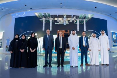 سلطان بن أحمد القاسمي يشهد إطلاق القمر الصناعي “الشارقة سات 2”