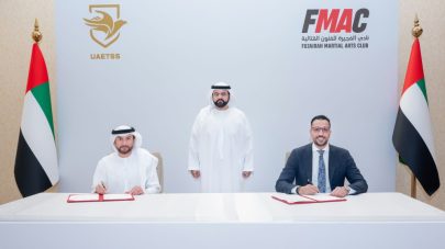 ولي عهد الفجيرة يشهد توقيع مذكرة تفاهم لدعم المواهب الرياضية وتطوير الفنون القتالية