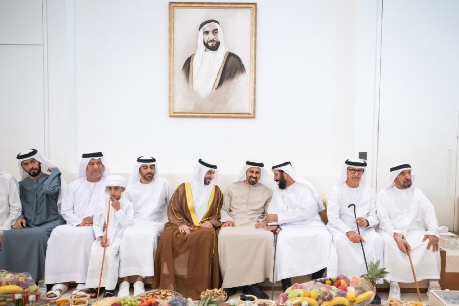 ذياب بن محمد بن زايد يحضر حفل استقبال بمناسبة زفاف عمر سهيل المرر