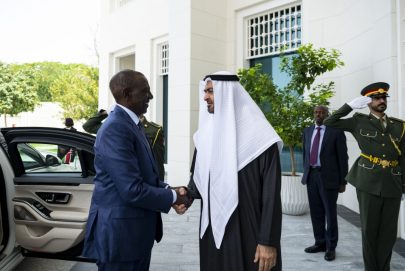 رئيس الدولة ورئيس كينيا يبحثان تعزيز التعاون في إطار الشراكة الاقتصادية الشاملة بين البلدين والتطورات الإقليمية