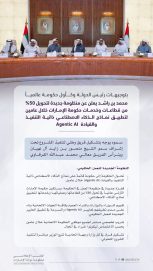 بتوجيهات رئيس الدولة وكأول حكومة عالمياً.. محمد بن راشد يعلن عن منظومة جديدة لتحويل 50% من قطاعات وخدمات حكومة الإمارات خلال عامين لتطبيق نماذج الذكاء الاصطناعي ذاتية التنفيذ والقيادة Agentic AI