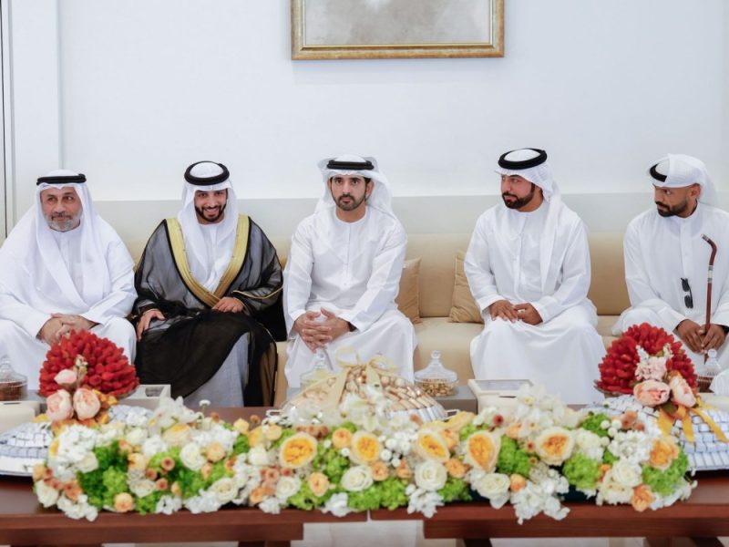 حمدان بن محمد يحضر أفراح البلوشي