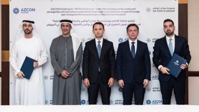 تعاون بين “موانئ أبوظبي” وشركة أذربيجان للنقل والاتصالات في قطاعات البنى التحتية اللوجستية