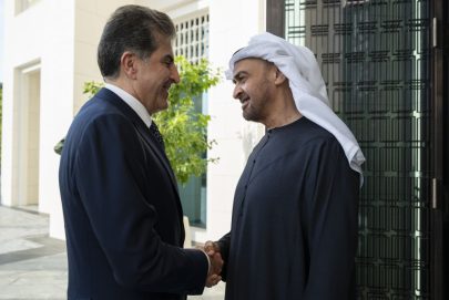 رئيس الدولة يستقبل رئيس إقليم كردستان العراق