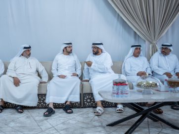 حمدان بن محمد يقدّم واجب العزاء في وفاة خليفة سليم العامري