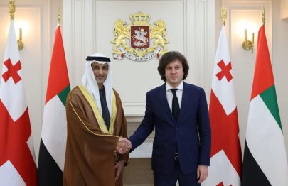 سعيد الهاجري يلتقي برئيس وزراء جورجيا في تبليسي