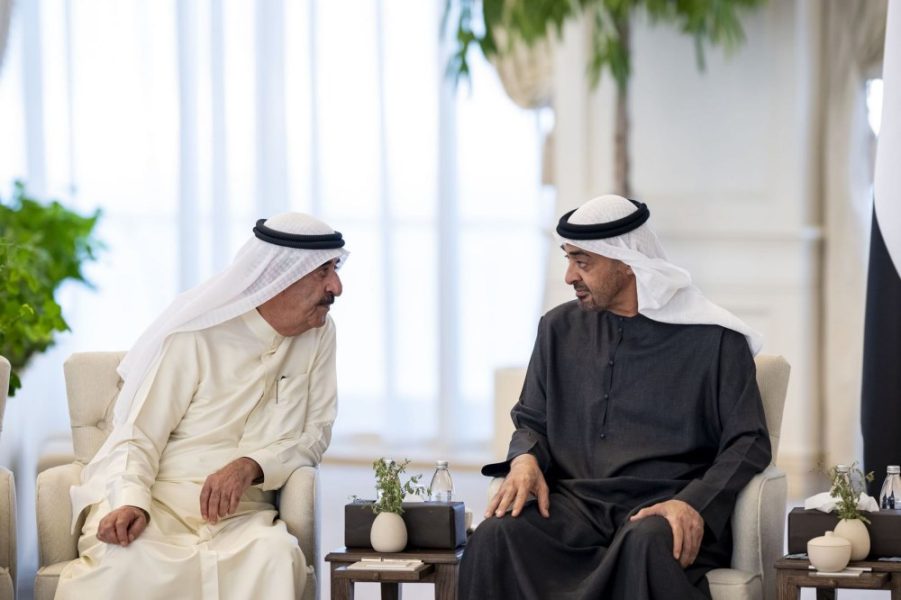 رئيس الدولة وحاكم أم القيوين يبحثان شؤون الوطن والمواطن