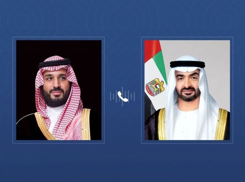 رئيس الدولة يتلقى اتصالاً هاتفياً من ولي عهد السعودية