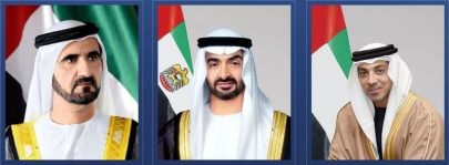 رئيس الدولة ونائباه يهنئون رئيس الباراغواي بذكرى استقلال بلاده