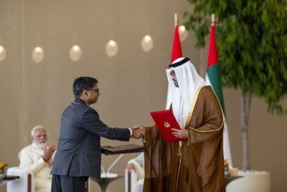 رئيس الدولة ورئيس وزراء الهند يشهدان إعلان عدد من الاتفاقيات ومذكرات التفاهم بين البلدين