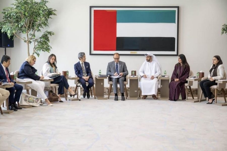 وزارة الخارجية الإماراتية تعقد إحاطة للسفراء المعتمدين والمنظمات الدولية لدى الدولة وذلك في إطار الاستعدادات الجارية لاستضافة مؤتمر الأمم المتحدة للمياه 2026
