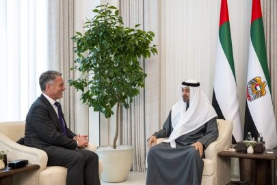 رئيس الدولة يستقبل نائب رئيس الوزراء وزير دفاع أستراليا