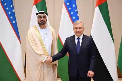رئيس جمهورية أوزبكستان يستقبل وفد حكومة دولة الإمارات