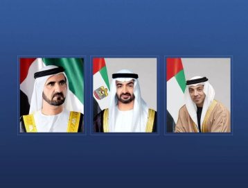 رئيس الدولة ونائباه يهنئون رئيس الأرجنتين بذكرى يوم الثورة