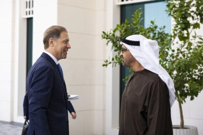 رئيس الدولة يستقبل النائب الأول لرئيس مجلس الوزراء الروسي