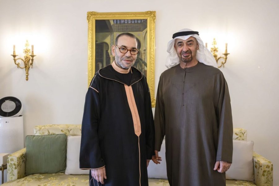 رئيس الدولة والملك محمد السادس يبحثان العلاقات الأخوية ومختلف جوانب التعاون والعمل المشترك