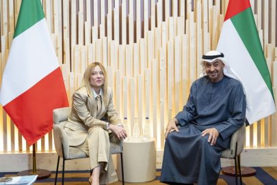 رئيس الدولة ورئيسة الوزراء الإيطالية يبحثان علاقات التعاون بين البلدين على هامش قمة مجموعة السبع في إيفيان