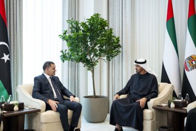 رئيس الدولة يبحث مع رئيس حكومة الوحدة الوطنية في ليبيا علاقات البلدين والتطورات في المنطقة