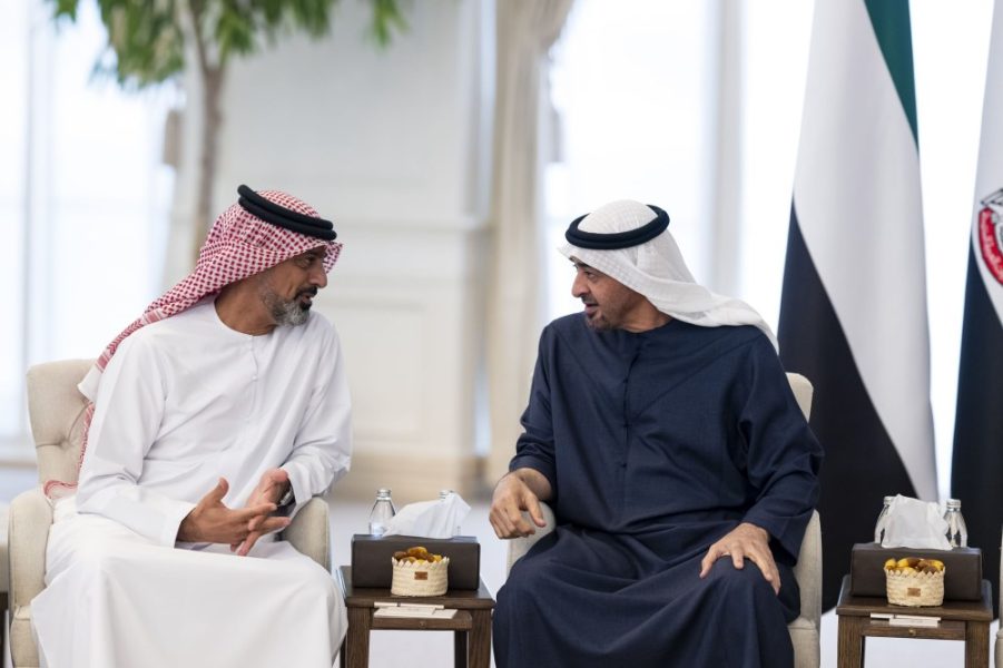 رئيس الدولة يستقبل ولي عهد عجمان