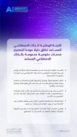 اللجنة الوطنية للذكاء الاصطناعي المساعد تطلق دليلاً موحداً لتصميم خدمات حكومية مدعومة بالذكاء الاصطناعي المساعد
